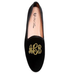 Monogrammed slippers from Shop Del Toro via Pinterest