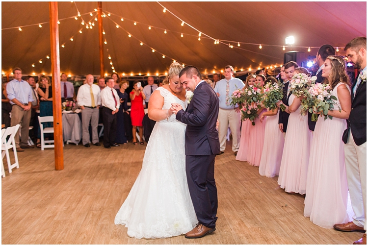 Longshore Pavilion Tented Wedding First Dance