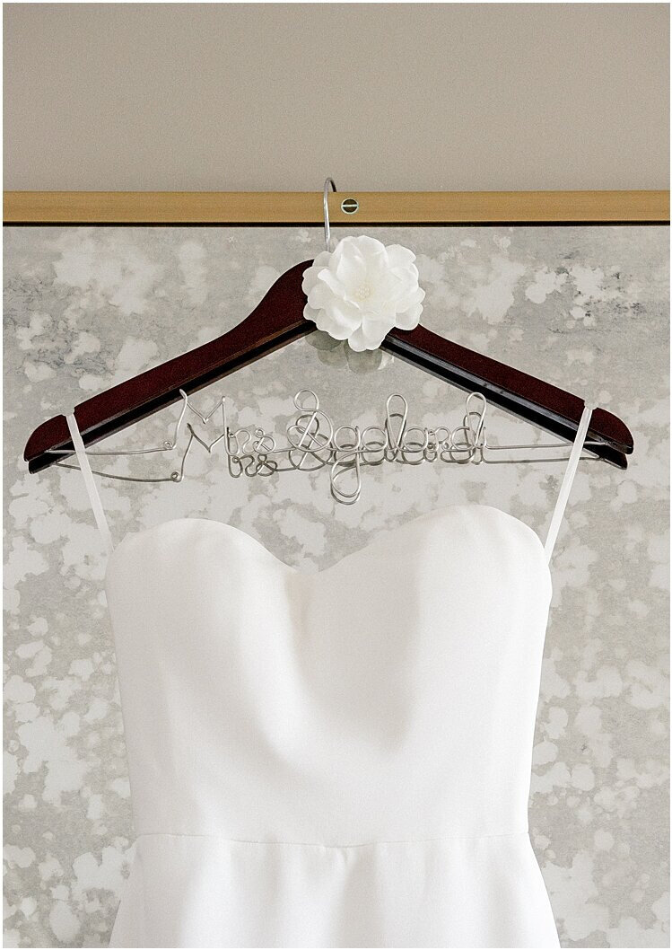 Classic White Wedding Dress Hanger