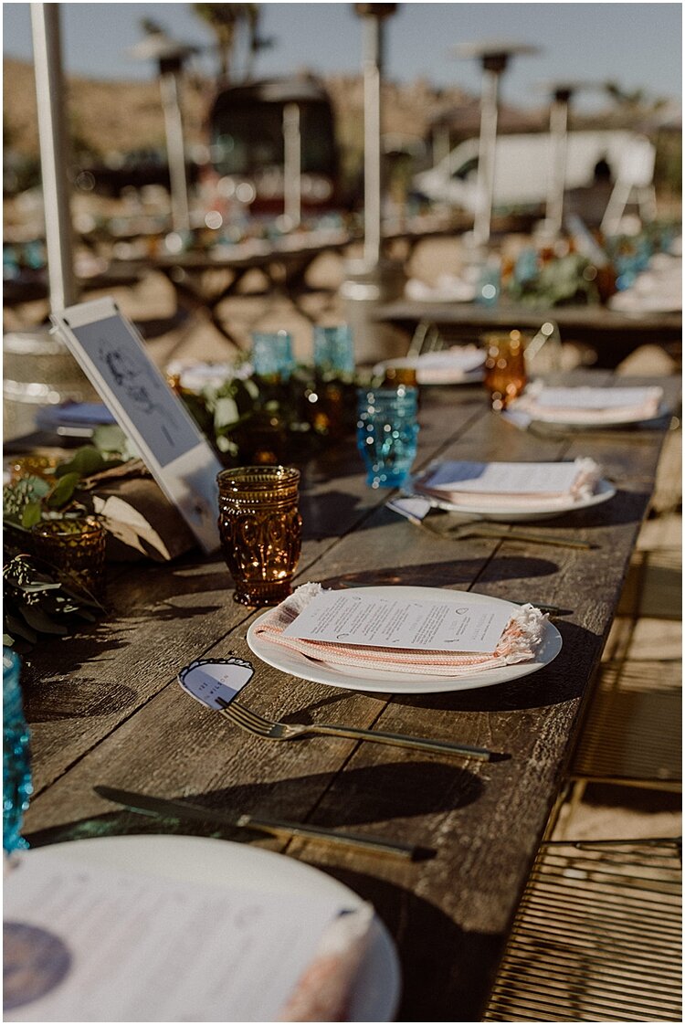 Rustic Boho Desert Wedding Table Decor