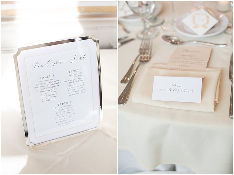L’Escale Greenwich Seating Chart and Place Cards