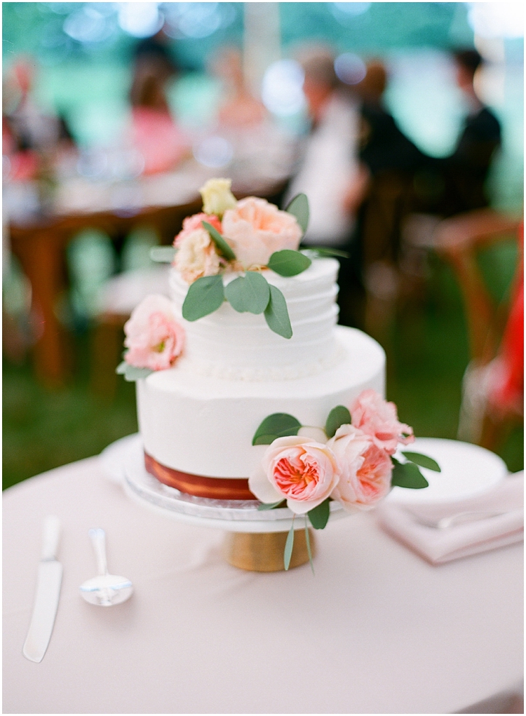 Hill-Stead Museum Simple Romantic Wedding Cake