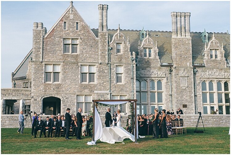 Branford House Fall Wedding Ceremony