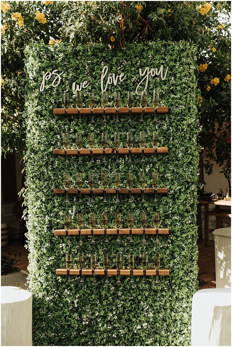 Boho Palm Springs Wedding Champagne Wall.jpg