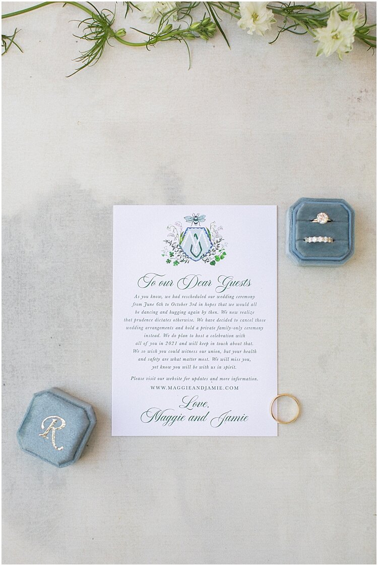 COVID wedding invitation
