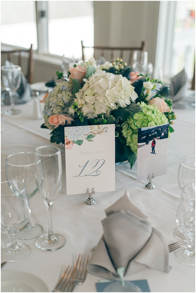 Watercolor Floral Wedding Table Number