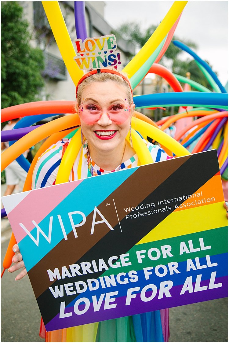 WIPA Gay Rights Parade Sign