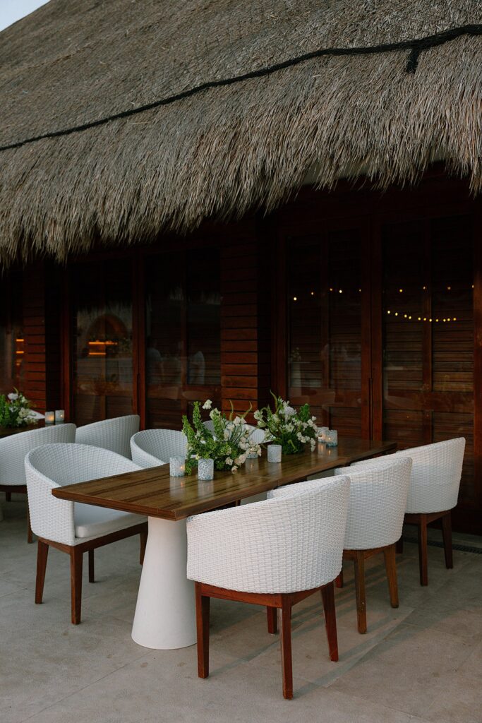 outdoor mexico venue tables