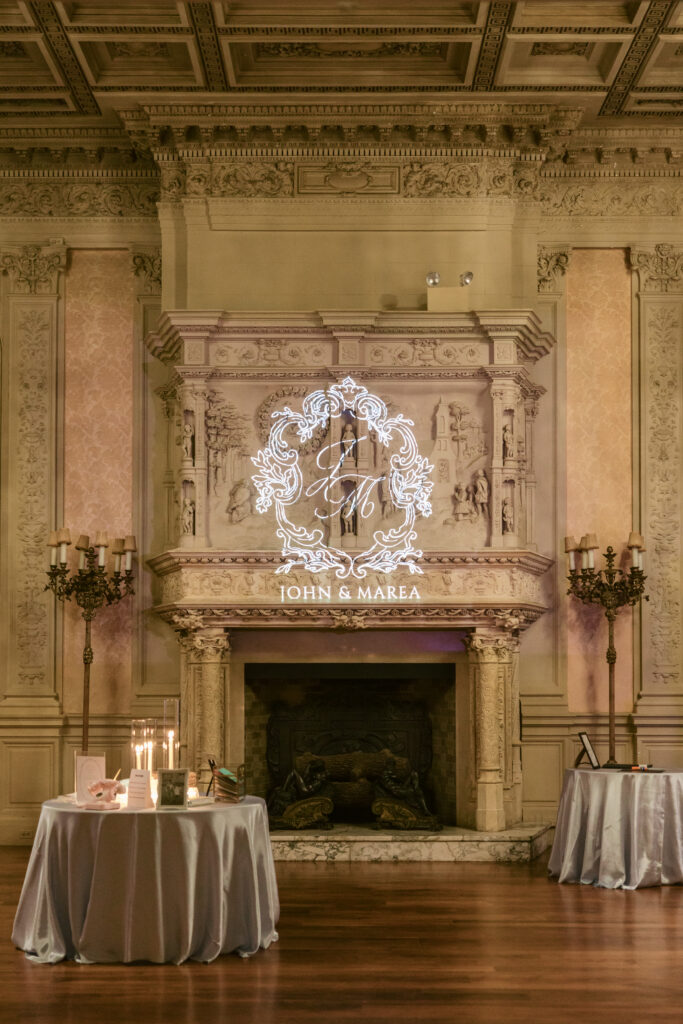 newport wedding monogram